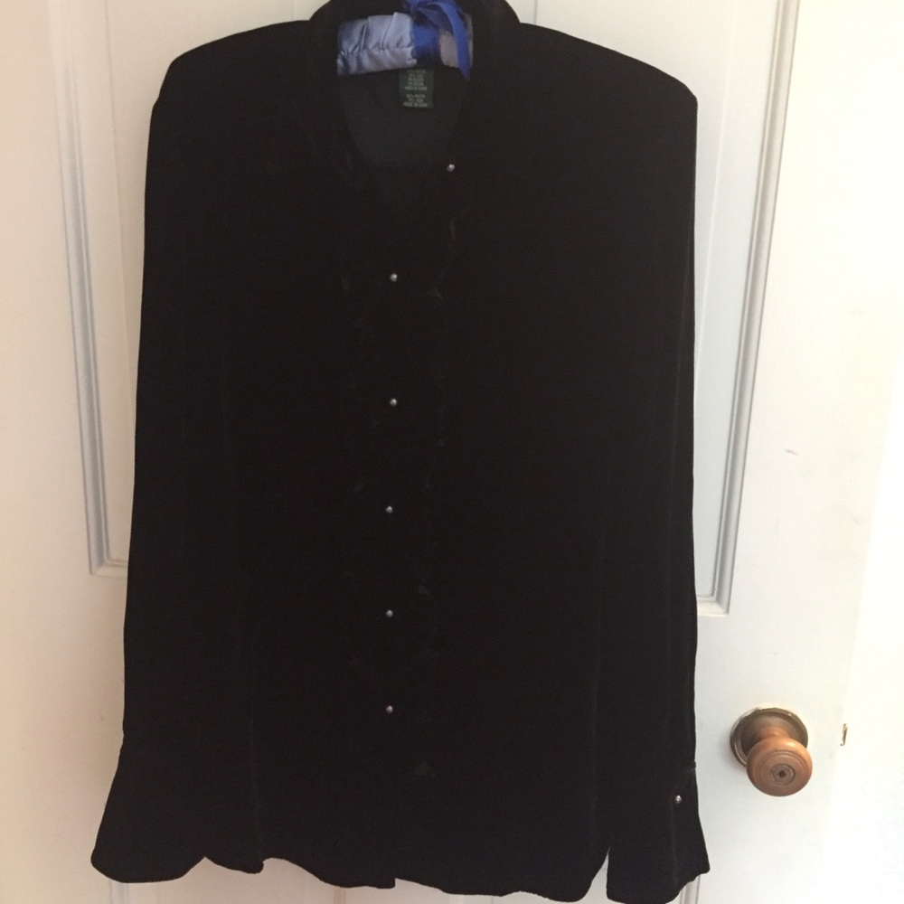 Lauren Ralph Lauren velvet shirt, size S